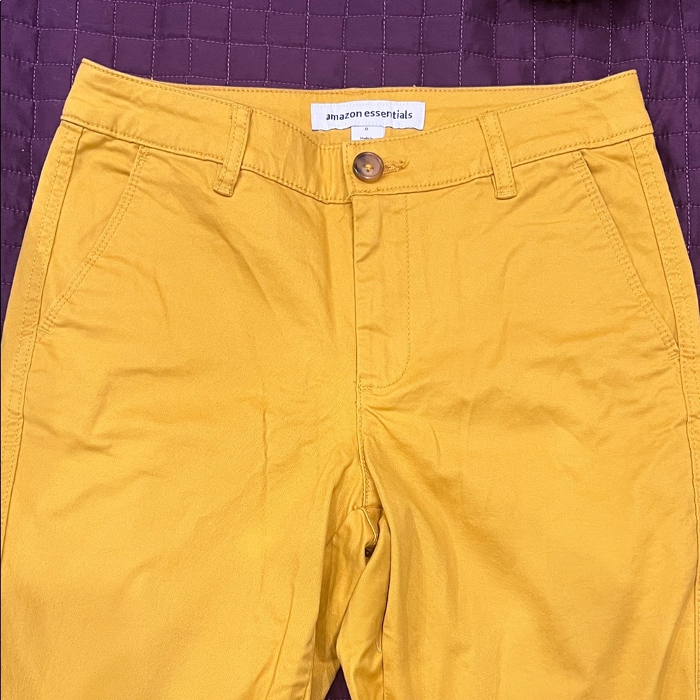 Mustard cropped khaki - Picture 7 of 8